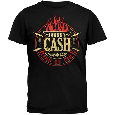 Johnny Cash Ring Of Fire T Shirt Old Glory