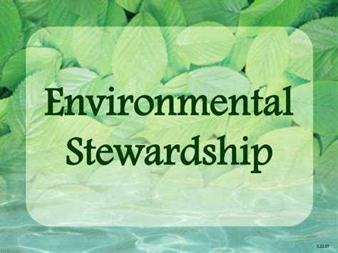 Ppt Environmental Stewardship Powerpoint Presentation Free Download