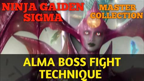HOW TO DEFEAT ALMA BOSS TECHNIQUES NINJA GAIDEN SIGMA MASTER COLLECTION TIPS YouTube