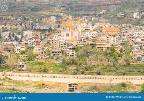 Bsharri Village Kadisha Valley Lebanon Stock Image Image Of