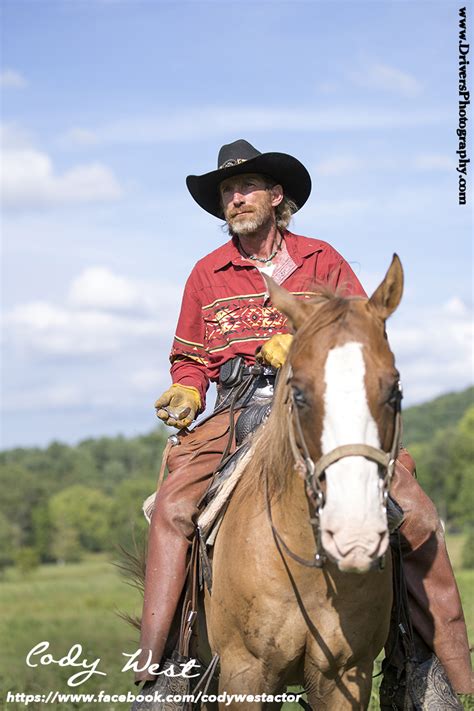 Cody West Rides Again Actor Headshot Model Horse Western
