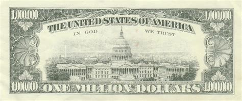 1000000 Dollars Us Millennium Note Exonumia Numista