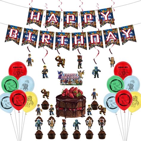 Buy Miotlsy Roblox Party Supplies Birthday Decorations Party Favor