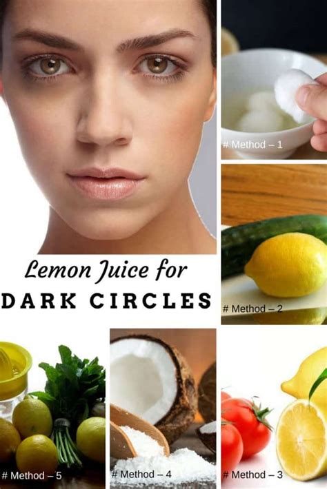 How To Get Rid Of Dark Circles Using Lemon Juice