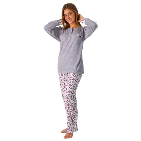 Pijama Mujer Algodón 100 Leniss