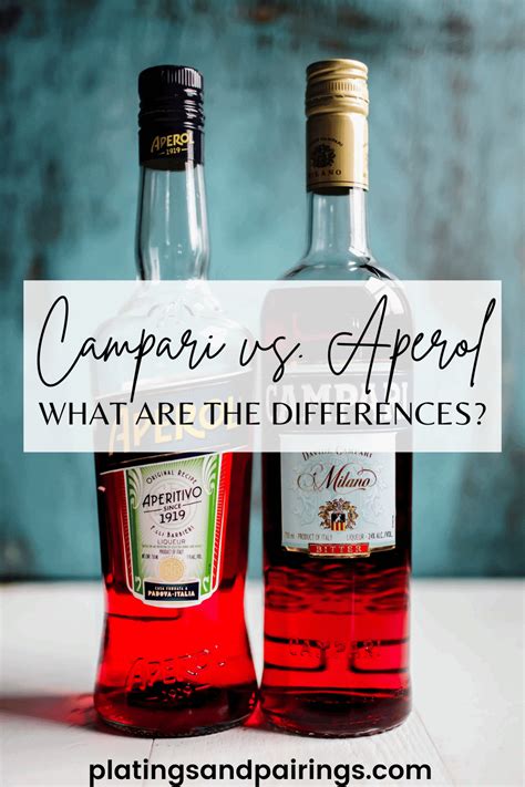 Campari Vs Aperol What Are The Differences