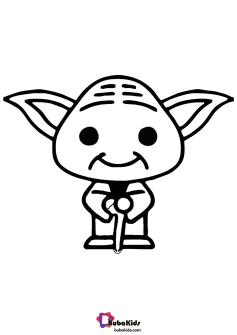 Baby Yoda Coloring Page Printable