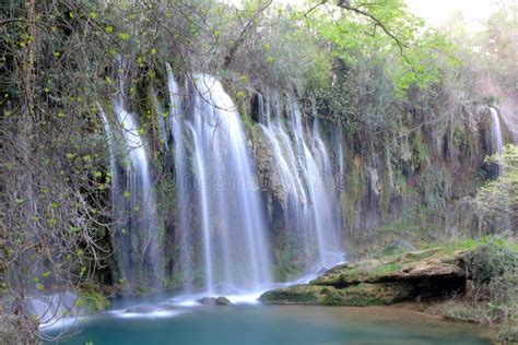 Kurşunlu Waterfall In Antalya Stock Photo Image Of Green Natural