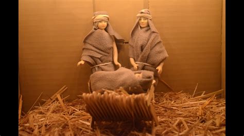 Homemade Nativity Scene Easy And Beautiful Youtube