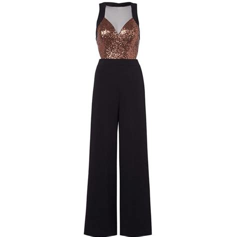 Sylvia Sequin Jumpsuit 760 Ron Liked On Polyvore Featuring Jumpsuits