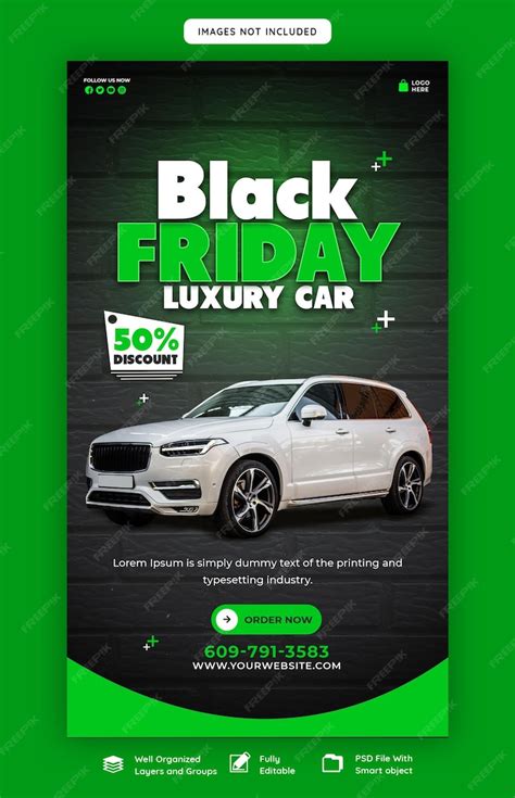 Free Psd Black Friday Car And Automotive Super Sale Instagram And