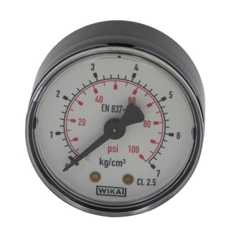 Wika Pressure Gauge Body Ms Dial Size 100mm Range 1 To 0