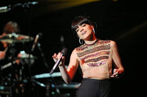 Lily Allen Performs In Sheer Top At Charity Gig London