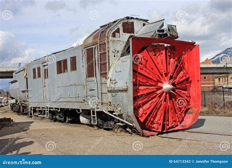 Vintage Snow Plow Stock Image Image Of Train Snowplough 64713343