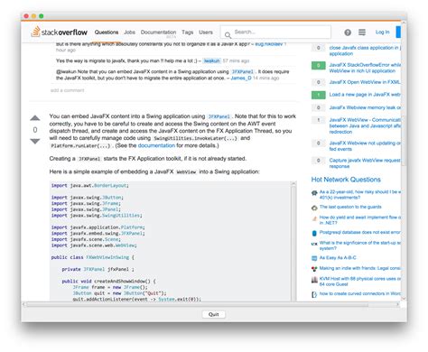 Javafx Webview In Java Swing Project Stack Overflow