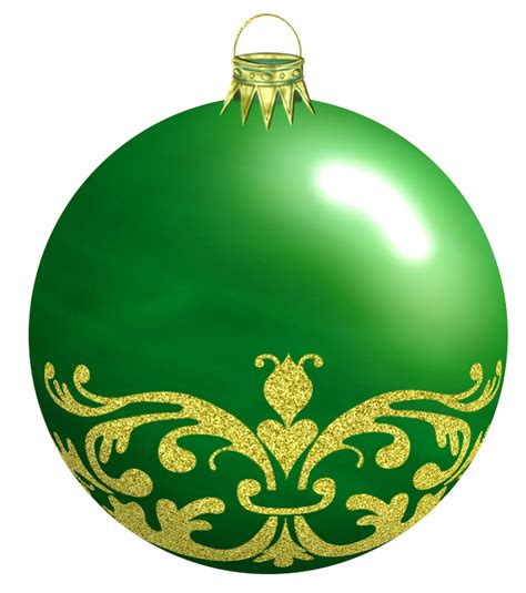 Green Christmas Balls Png