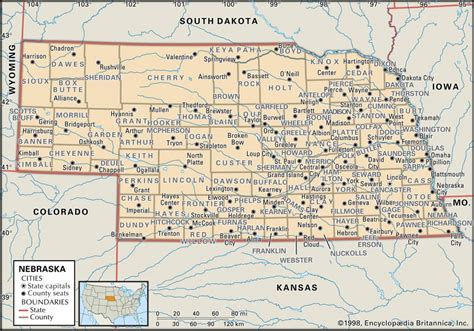 State And County Maps Of Nebraska Printable Map Of Ne United States