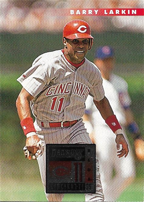 Barry Larkin 1996 Donruss 442 Cincinnati Reds Baseball Card