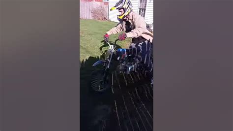 Kid Crashes Dirt Bike Into A Fence Youtube