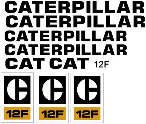 Caterpillar 12f Decal Set All Things Equipment