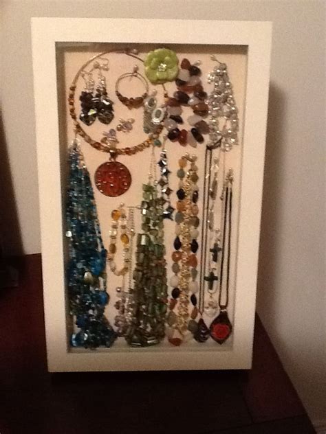This Is My Jewelry Shadow Box I Was So Tired Of Having To Dig Thru