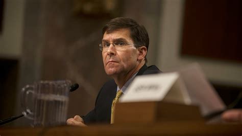 Mark Esper Named As Acting Defense Secretary Brings Military