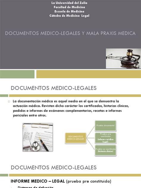 Documentos Medico Legales Y Mala Praxis Medicapptx Muerte