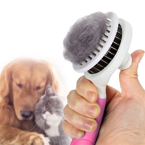 Pet Comb Stainless Needle Ergonomic Pet Grooming Comb Pet Hair Comb For