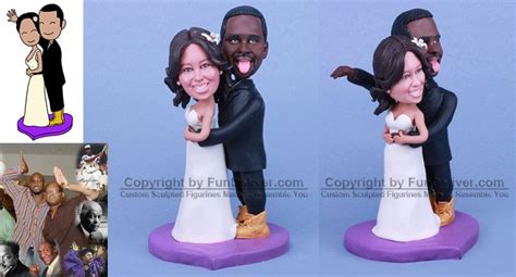 Curious about wedding cake toppers? Funny and Humorous African American Wedding Cake Toppers ...