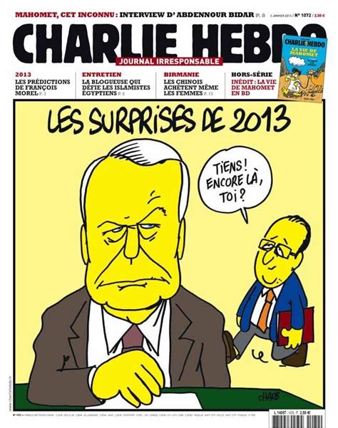 Charlie Hebdo 1072 2 Janvier 2013 Couverture Charb Charlie Hebdo Comic Books Comic