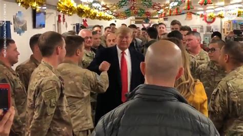 Donald Trump Makes Surprise Visit To Meet With Us Troops In Iraq