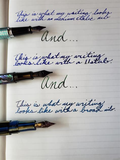Three Versions Of The Same Handwriting Or Why I Like Stub And Flex