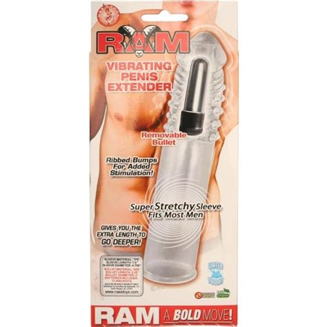 Ram Vibrating Penis Extender Clear Sex Toys And Adult Novelties