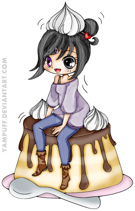 Creme Caramel Chiharu Lineart By Yampuff Colored By Akicha On Deviantart
