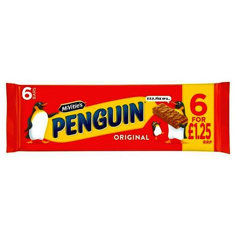 Mcvities Penguin Bars 12 X 6pk Pmp £125 Freemans Confectionery