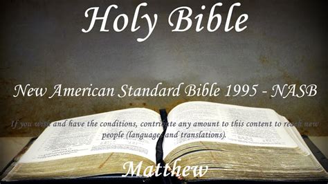 English Audio Bible Matthew Complete New American Standard Bible