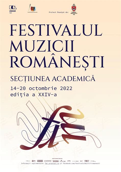 festivalul muzicii românești universitatea națională de arte george enescu iași