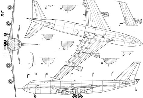Boeing 747 Blueprint Download Free Blueprint For 3d Modeling