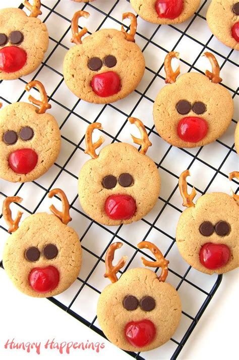 Peanut Butter Reindeer Cookies Hungry Happenings Reindeer Cookies