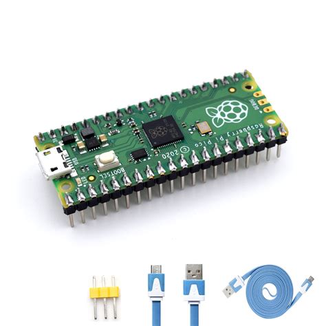 Adeept Raspberry Pi Pico With Pre Soldered Header And Usb Cable Microcontroller Mini