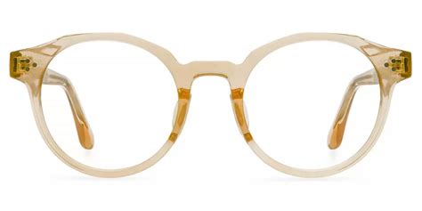 ch2809 round yellow eyeglasses frames leoptique