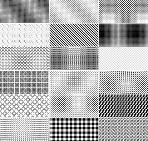 Subtle Pixels 32 Photoshop Patterns Black And White Vector
