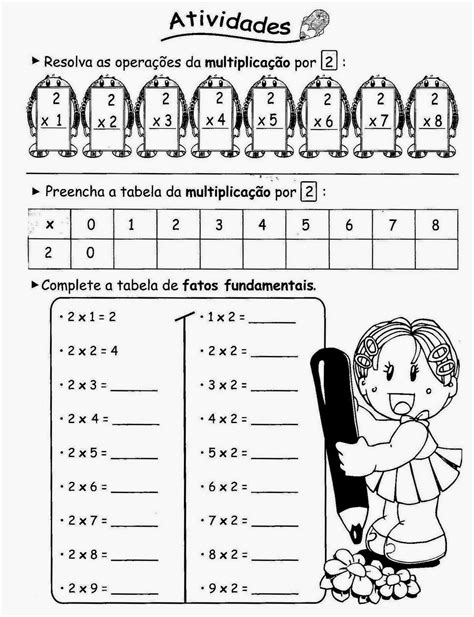 Escola Saber Atividades Matemática 2 Ano Fundamental Multiplicação