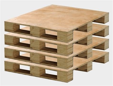 Rectangular 4way Plywood Pallet For Packaging Capacity 48x32x7 Inch