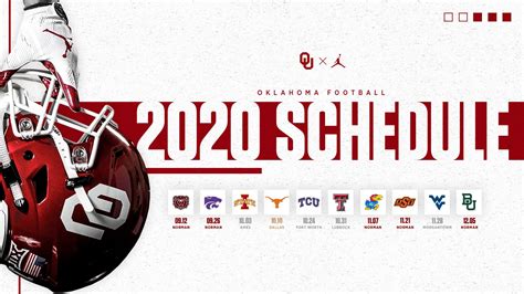Big 12 Announces Revised 2020 Football Schedule University Of