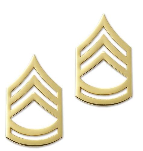 Us Army E7 Sergeant First Class Sta Brite Pin On Rank Army Ranks