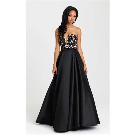 Madison James 16326 Ball Gown Long Strapless Sleeveless Prom Dresses