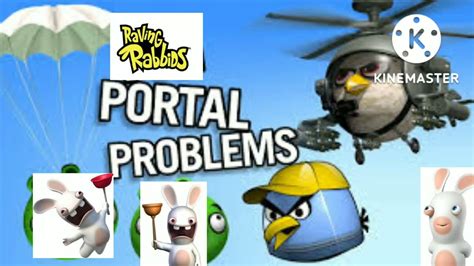 Raving Rabbids Portal Problems Angry Birds Parody Youtube