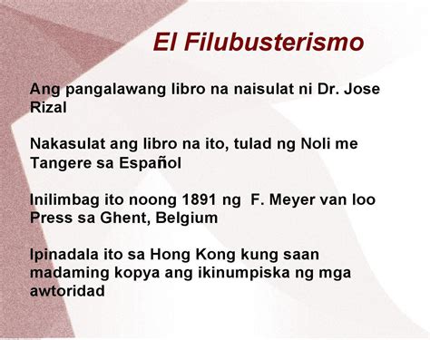 Kailan Isinulat Ni Jose Rizal Ang El Filibusterismo Mobile Legends Vrogue