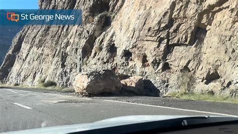 ‘as Big As A Car Boulder Falls Onto I 15 In Virgin River Gorge St George News